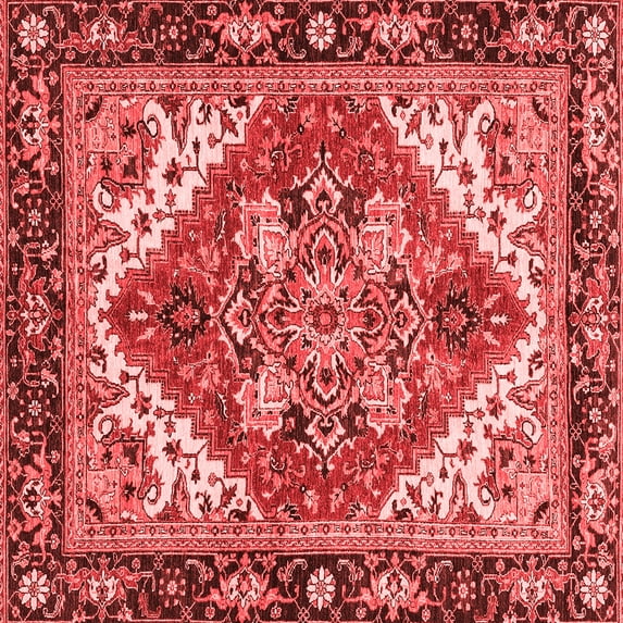 Ahgly Company Indoor Square Persian Red Traditional Area Rugs, 6' Square