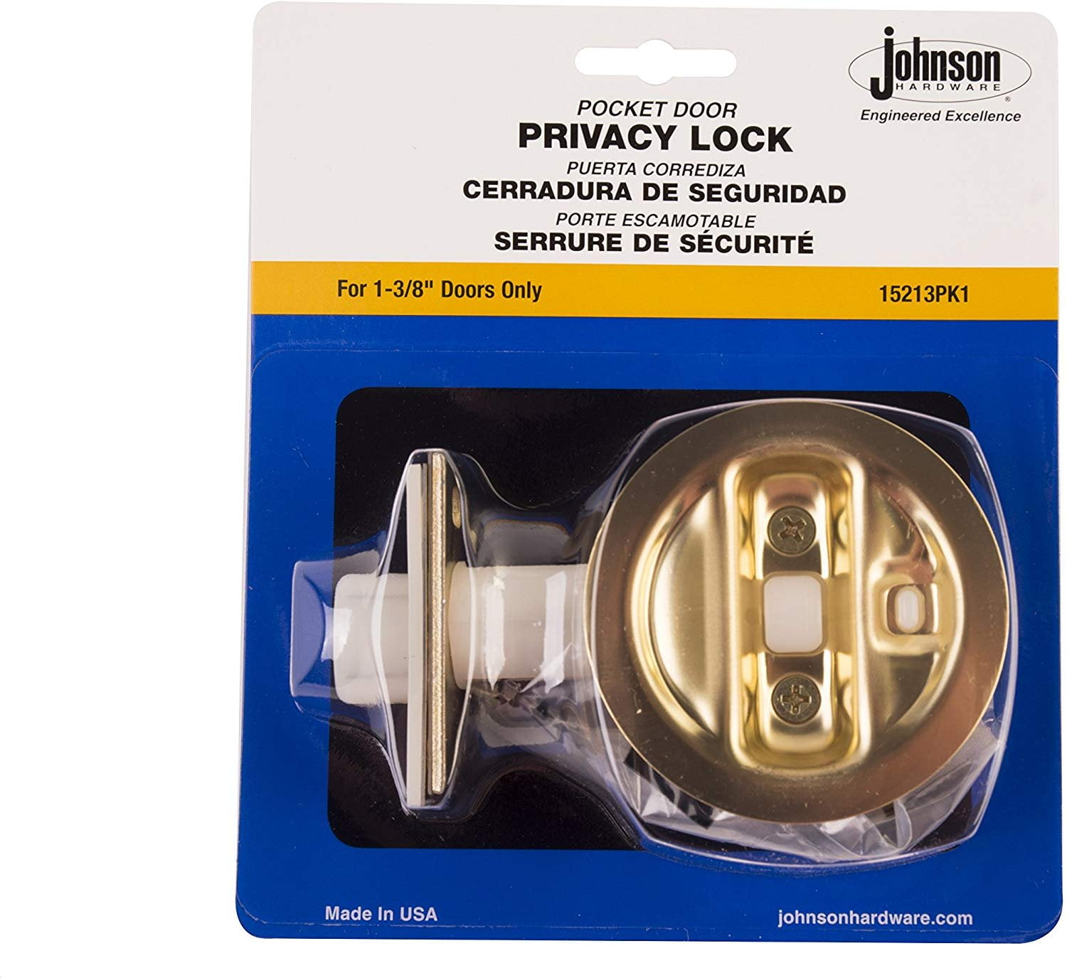 Jonson Lock Brass Privacy Door Lock Johnson Hardware Brass Pocket Door Lock ...