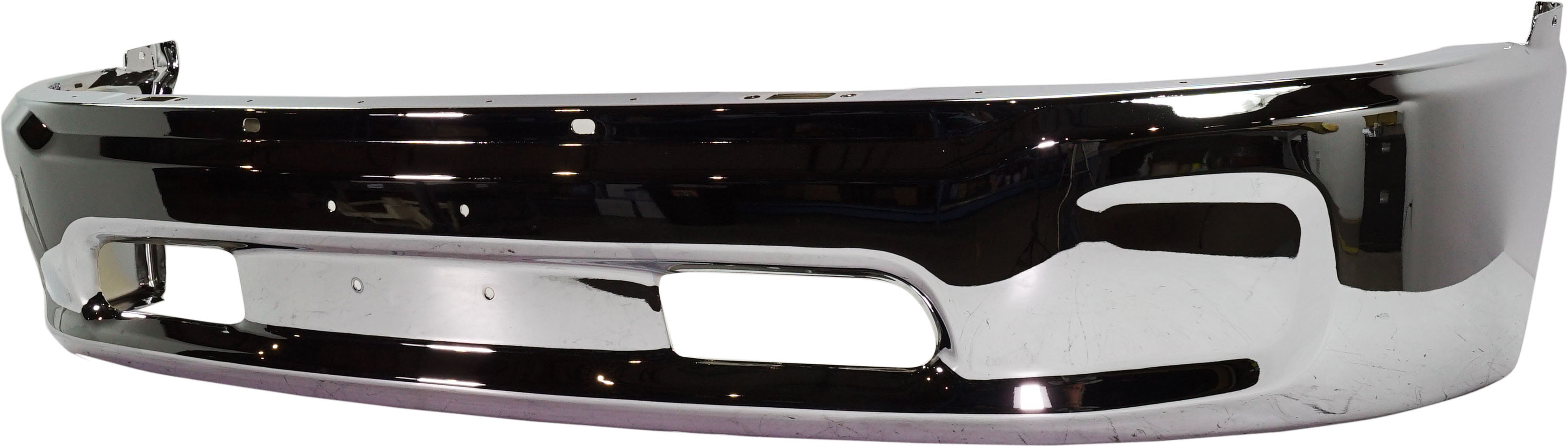 FRONT BUMPER Compatible with RAM 1500 P/U 2013-2018 Lower Chrome 2 Piece All Cab Types