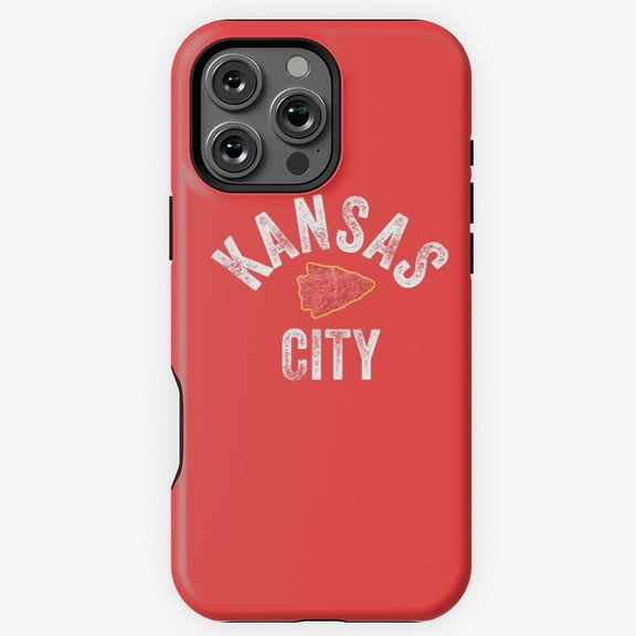Retro Kansas City Super Fan Gift Football Team Sport Red A505 Protective Case for iPhone 17 16 15 14 13 12 11 Pro Max