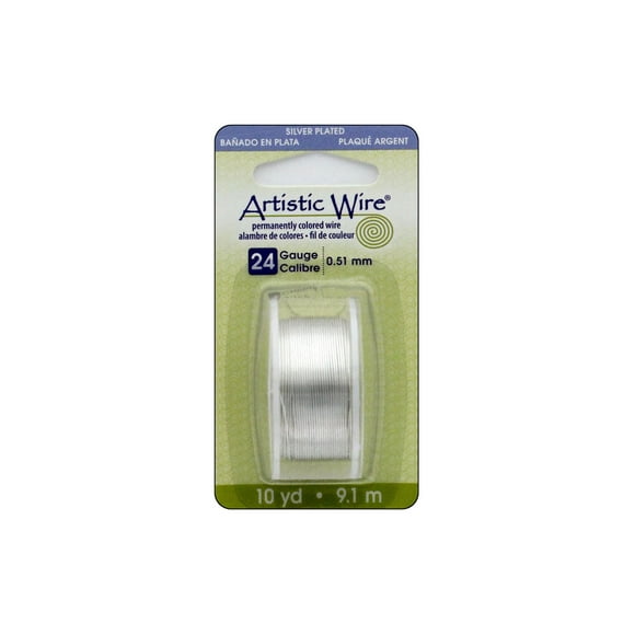 Artistic Wire 24Ga Tarnish Resistant Silver 10yd