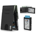 thumbnail image 1 of Funda plegable Wallet Umoven de piel con bloqueo RFID para hombre, 1 of 6