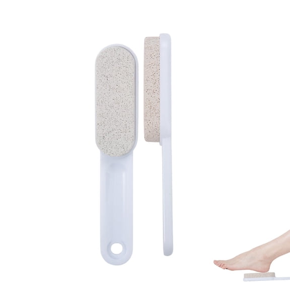 Pumice Stone Foot File, Callus Remover for Dead Skin & Cracked Heels, Exfoliating Pedicure Tool for Rough Dry Feet, Heavy Duty Pumice Stone for Shower, Foot Scrubber for Women Men