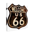 thumbnail image 2 of RetroPlanet 'Route 66 Distressed Welcome' Outdoor All-Weather Wall Decor, 2 of 3