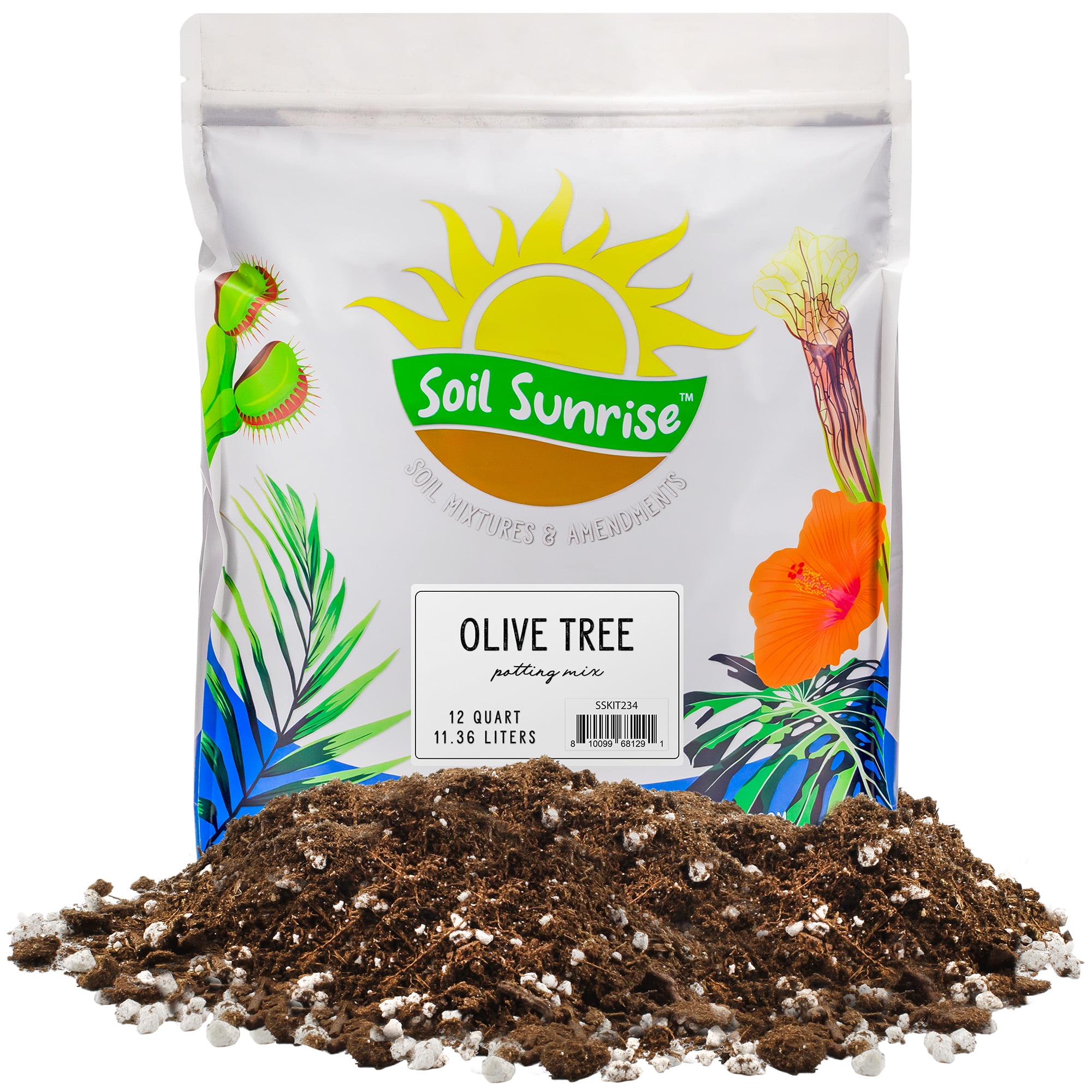 Soil Sunrise Carnivorous Plant Soil Mix, 1 Quart, Sphagnum Peat
