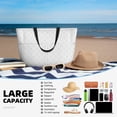thumbnail image 5 of Fuzoiu Travel Around The World Airplane Print Waterproof Beach Tote Bag for Women Girls with Zipper,Sandproof Pool Swim Bag,Large Capacity Beach Travel Bag for Pool Swim Travel Everyday, 5 of 7