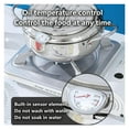 thumbnail image 6 of Uanit Deep Fryer Pot Stainless Steel Japanese Frying Pot, Janpanese Style Tempura Frying Pot with Lid, With Temperature Control Oil Drip Drainer Rack, Or Fried Chicken, Shrimp, French, Chips Dip, 6 of 9