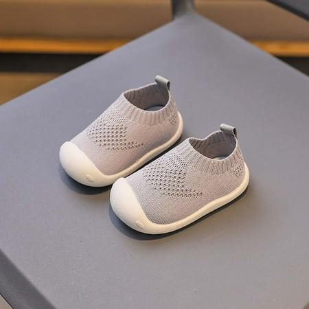 

Cethrio Sandals for Toddler Girls and Boys Knitted Soft Bottom Indoor Cute Casual Gray Sandals Size 15