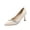 Beige, variant on Women's Comfortable Pointed Toe Work Pumps with Euro-Style Mid Heel for All Day Wear Beige