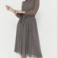 thumbnail image 2 of Black Polka Dot Lace Printed Dress, 2 of 4
