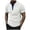 Mens T Shirts White, variant on Mens Button V Neck T Shirts Short Sleeve Tees Tops Casual Color Block Pullover Slim Breathable Basic Loungewear Athletic Workout Tshirts Shirt