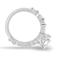 thumbnail image 4 of ESTE ORIGIN 2.00Ct Emerald Cut Moissanite Solitaire Engagement Ring - Marquise & Round Accent Band in 14K White Gold for Women US 9.5, 4 of 8