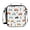 Cartoon Cars and Tree, variant on Haosy Lines Wine Bottle Glass Reusable Lunch Box Men/Women Insulated Lunch Bag for School Picnic Travel
