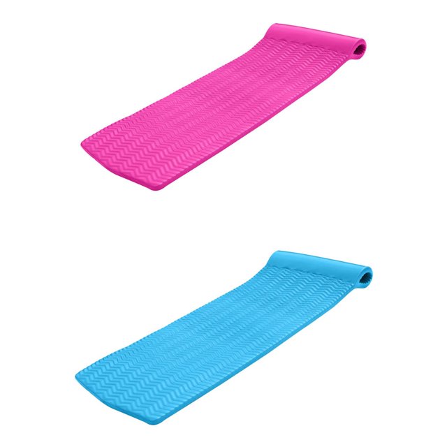Texas Recreation Serenity 70" Lounger Pool Float, Flamingo Pink & Marina Blue