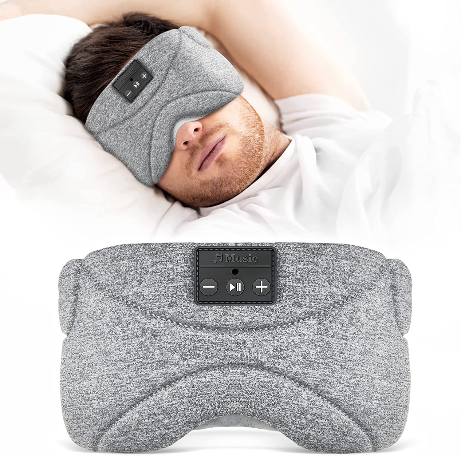 Sleep Mask with Headphones Icefeeling Extra Soft Modal Lining 100