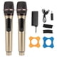 thumbnail image 1 of Wireless Microphone Professional Plug and Play 1 Tows 2 UHF Dual Karaoke Mic System for Outdoor Performance Home KTV Stage, 1 of 5