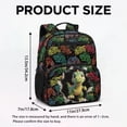 thumbnail image 7 of KUIFORTI Dinosaur Green Toddler Backpack Boys Kids School Bag with Side Pockets Adjustable Straps Lightweight for Preschool Kindergarten Back to School Supplies, 7 of 7
