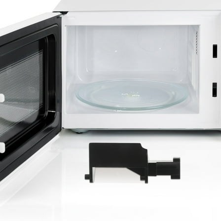 Luxshiny 4-Piece Universal Microwave Door Latch Replacement Kit with Black Push Open Hook for and Use