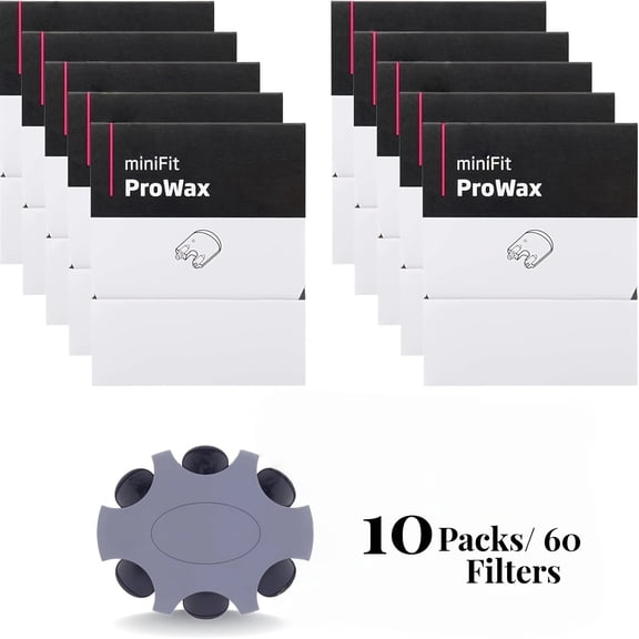 10packs/ 60pcs KOKCOOL Wax Guards for Oticon ProWax MiniFit Hearing Aid Supplies Replacement Wax Filters, Oticon Hearing Aid Supplies
