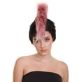 thumbnail image 3 of HPO Adult Unisex Rock Star Mohawk Wig Full Pink Color Troll Wigs | Perfect for Halloween & Cosplay, 3 of 10