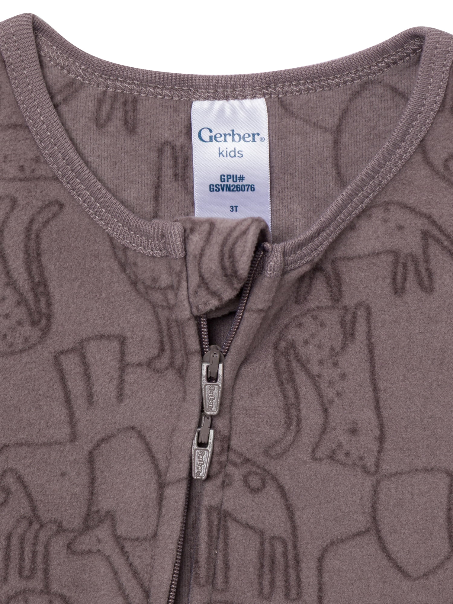 Gerber Baby and Toddler Neutral Microfleece 2-Way Zipper Blanket Sleeper Pajamas, 3-Pack, Sizes 0/3 Months - 5T