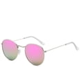 thumbnail image 2 of Trend Sunglasses Metal Frame HD Lenses Reflective Design Universal Fit Eye Protection Outdoors Shades Everyday, 2 of 2