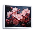 thumbnail image 2 of Designart "Cherry Blossoms Tree at Night in Pink II" Floral Framed Wall Art - Traditional Pink Cherry Entryway Framed Wall Art, 2 of 6