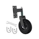 thumbnail image 3 of Rueda para puerta de valla de 6 pulgadas, rueda giratoria de 360 grados, neumáticos de goma resistentes con suspensión para piezas de repuesto para Negro, 3 of 8