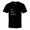 thumbnail image 2 of Foodie Statement T-Shirt - Eat. Nap. Repeat. - Unisex, 2 of 5