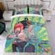 thumbnail image 4 of Hombre Sierra Conjunto de sábanas temático, trío de piezas, cómodo y amigable con la piel, diseño único, regalo de decoración para el hogar para familiares, amigos y fans, 90 cm * 190 cm, 4 of 6
