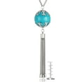 thumbnail image 5 of ELYA Women's Large Faux Turquoise Tassel Stainless Steel Necklace, 5 of 5