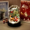 thumbnail image 5 of HCTSHG Christmas Tree in Glass Dome Tabletop Christmas Tree with Lights in Glass Dome for Xmas Home Indoor Room Christmas Decorations Desktop, 5 of 6
