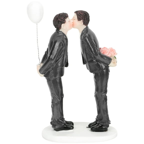 HEMOTON Wedding Cake Toppers Wedding Cake Dolls Attractive Cake Decor Bride 19x9cm