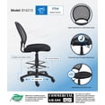 thumbnail image 3 of Boss Office Products Mesh Drafting Stool with Casters, Black, 3 of 6