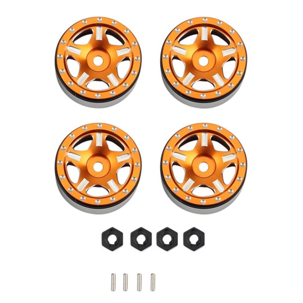 4 Uds. Neumáticos de llantas de rueda Beadlock para 1/24 RC Crawler Car Axial AXI00001 Gladiator JShteea libre de BPA