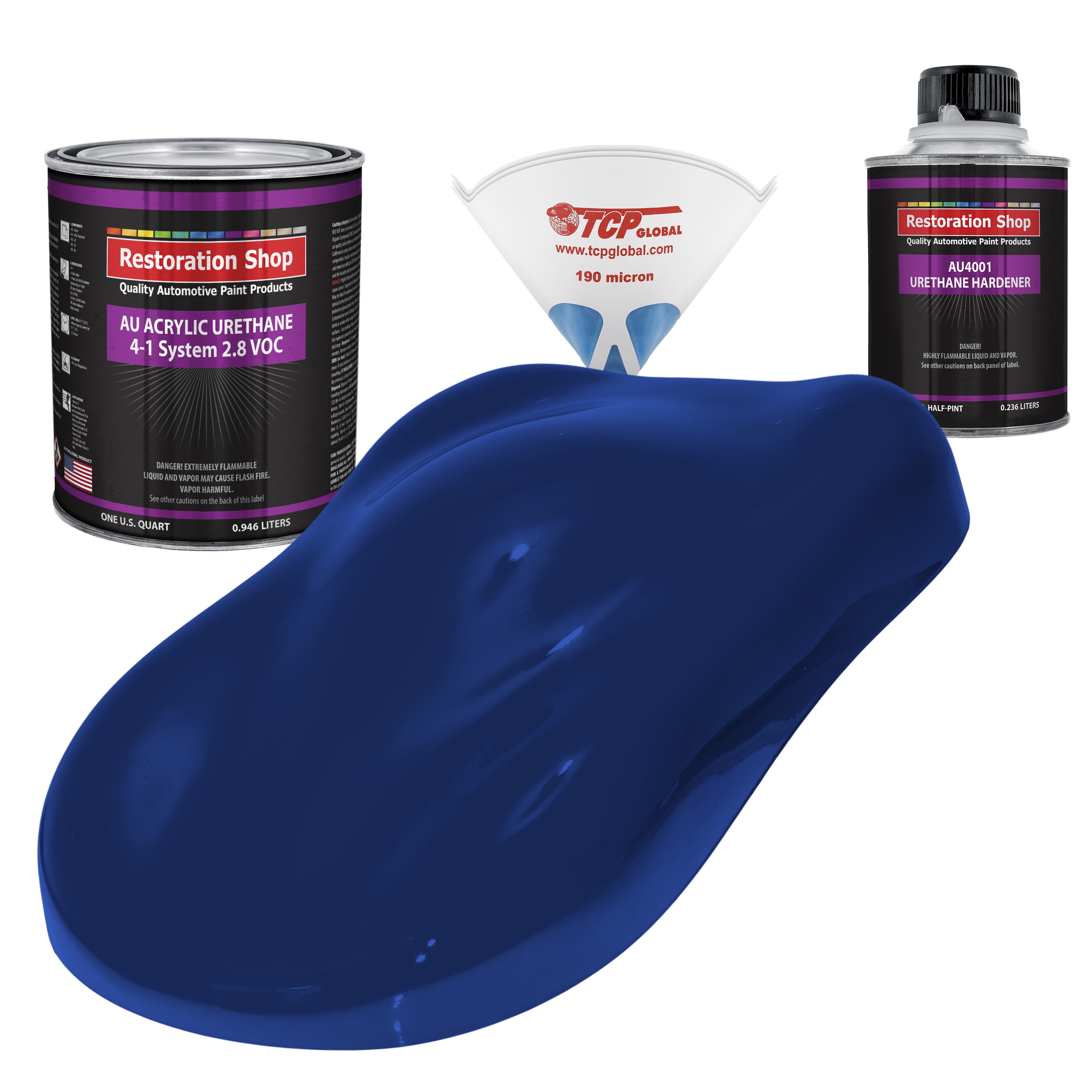 Marine Blue Quart Kit Single Stage ACRYLIC URETHANE Car Auto Body Paint