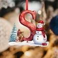 thumbnail image 4 of Kbndieu 26 Letter Ornaments for Christmas Tree, Initial Ornaments Christmas Tree Decorations Christmas Ornaments Christmas Hanging Decor S, 4 of 5
