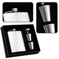 thumbnail image 3 of HipFlaskGiftSet,HipFlasksforLiquorforMenwithBlackLeatherCover,, 3 of 5