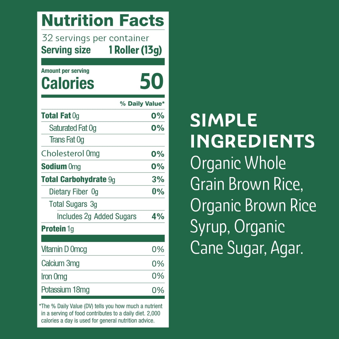 Friendly Grains Crunchy Rollers Original Brown Rice, 32 Count, 0.46 oz