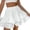 White, variant on JYnXIANTI Women's Mini Skirts High Waisted Tiered Cotton Linen Skirts Flowy Soft Summer Skirts Casual Beach Travel Clothes