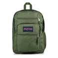 thumbnail image 1 of Mochila para portátil JanSport Big con 2 compartimentos y manga de 15 pulgadas, color verde, 1 of 8