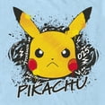thumbnail image 2 of Men's Pokemon Angry Pikachu Graphic Tee Light Blue Small, 2 of 4