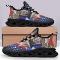 thumbnail image 4 of Puerto Rico American flag Shoes Trail Running Shoe Non-Slip Breathable Comfortable Sneakers Black Size 9.5, 4 of 7