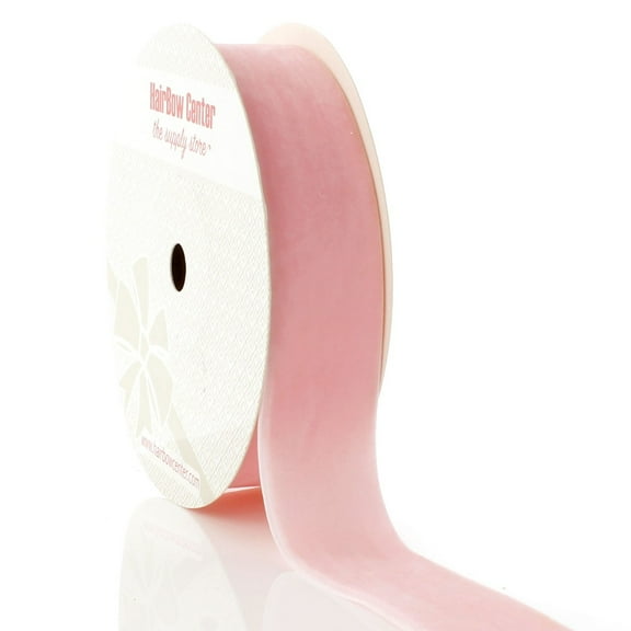 HBC 1" Velvet Ribbon 123 Pearl Pink - 25 Yards