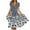 Black independence day dresses for women, variant on Dianli Summer Dress Floral Print Short Sleeve V-Neck Maxi Summer Dresses Party Casual Loose Fashion Swing A-Line Dress Black XL