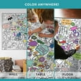 thumbnail image 3 of Giant Coloring Poster - Premium Jumbo Coloring Sheets for Kids & Adults with Thick Bleed-Resistant Pages, Use on Floor, Wall, or Table, Use with Alcohol Based Markers (30” x 42”, Nurses Week), 3 of 7