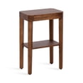 thumbnail image 4 of Kate and Laurel Talcott Modern Rectangle Wood Side Table, 16 x 10 x 25, Walnut Brown, Transitional Decorative Two-Tier End Table for Use as a Bedroom Nightstand or Living Room Accent, 4 of 8