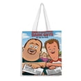 thumbnail image 1 of Universal Basic Guys Bolso de tela con estampado de lienzo para mujer, bolsa de compras reutilizable y estética, con cremallera interior, regalo para mujer,40*40cm., 1 of 6