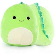 Dedall Plush Toy Pillow, Cute Dinosaur Stuffed Animals Doll Plush Baby, Soft Lumbar Back Dinosaur Stuffed Toy Cute Room Pillows, Great Gift for Kids Babies Toddlers (Green)
