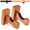 Wall Mount Brackets - Light Brown, variant on 2PCS Baseball Bat Wall Mount Display Rack, Horizontal Display Bat Hanger Holder, Wood Bracket Stand for Hockey Stick - Burlywood